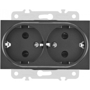 Розетка am-203 203.40-2.black