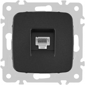 Розетка am-205 205.45-1.black