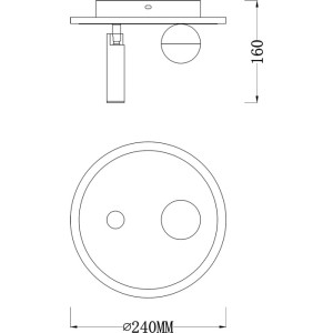 Настенно-потолочный светильник 20022LED 20022SMA/01LED SWH