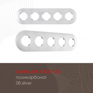 Рамка am-502.08 502.08-5.silver