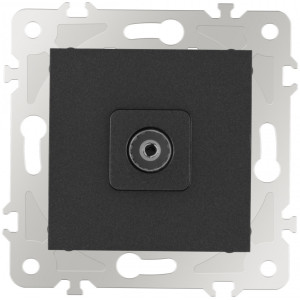 Розетка am-203 203.43-1.black